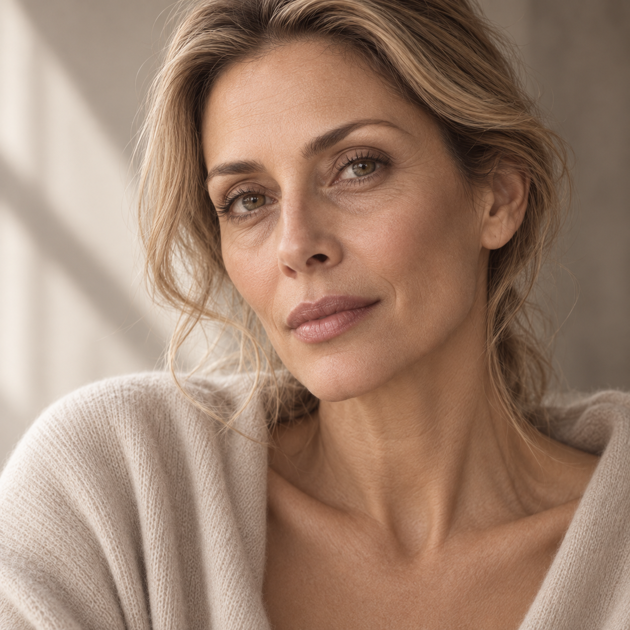 Model illustrating dark under eye