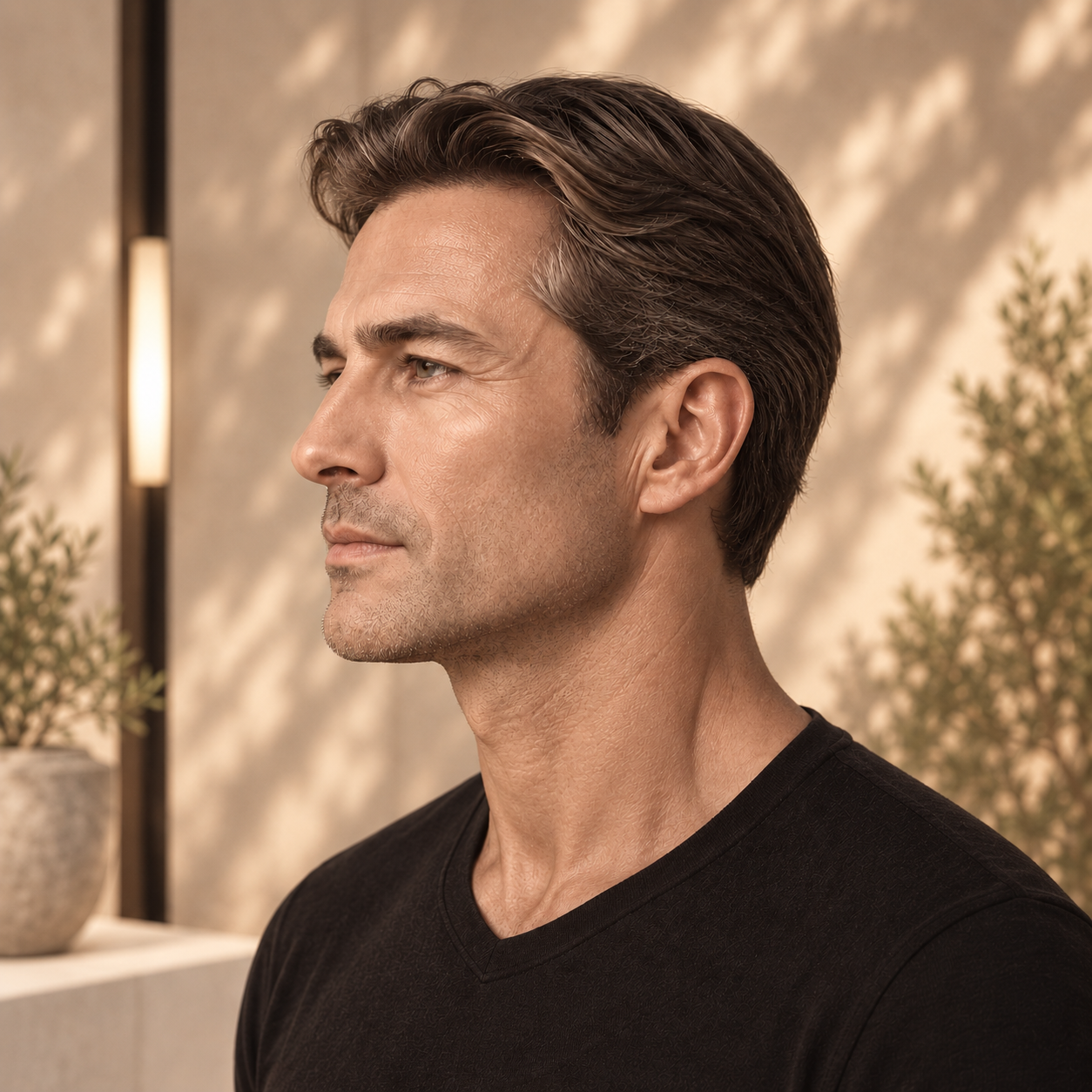 Model Illustrating Rhinoplasty in Beverly Hills
